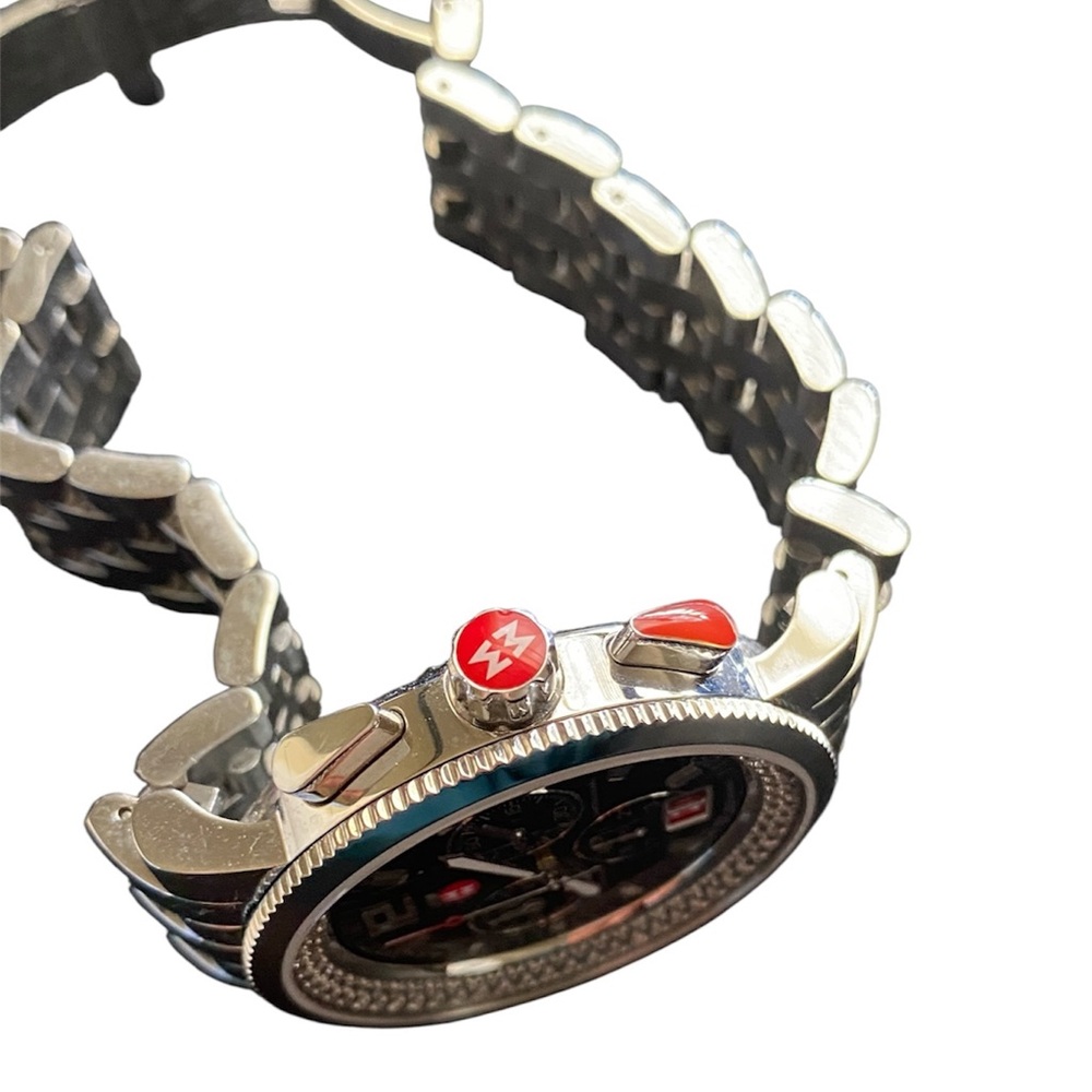 Michele Stainless Steel 42mm Sport Sail Diamond Watch - Picture 9 of 10